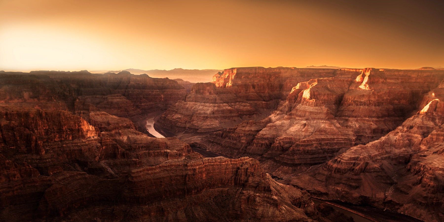 The Colorado River through the Grand Canyon